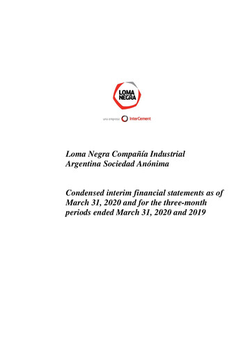 Thumbnail Loma Negra Financial Statement 2020-q1