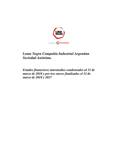 Thumbnail Loma Negra Financial Statement 2018-q1