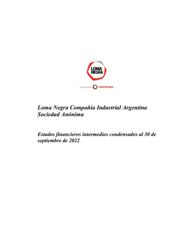 Thumbnail Loma Negra Financial Statement 2022-q3