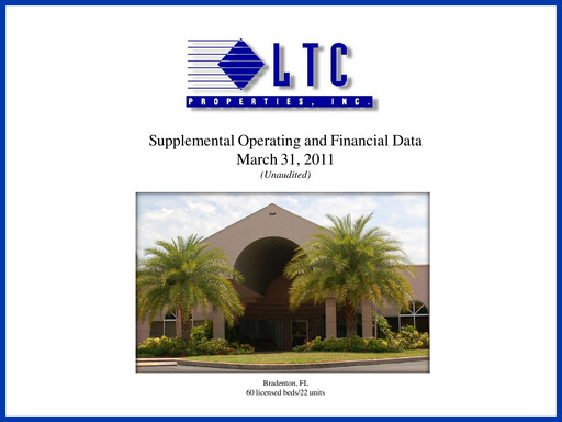Thumbnail LTC Properties Quarterly Report 2011-q1