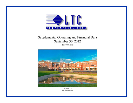 Thumbnail LTC Properties Quarterly Report 2012-q3