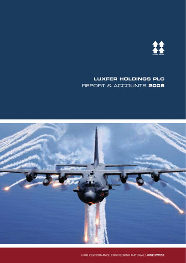 Thumbnail Luxfer Annual Report 2008