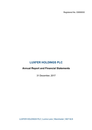 Thumbnail Luxfer Annual Report 2017