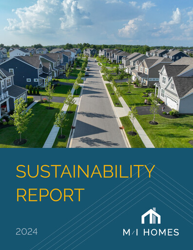 Thumbnail M/I Homes
 Sustainability Report 2024