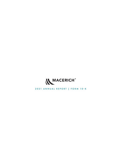 Miniature Macerich Rapport annuel 2021