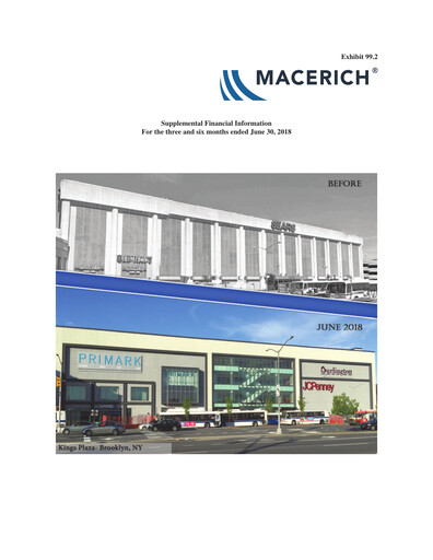 Miniature Macerich Rapport trimestriel 2018-q2