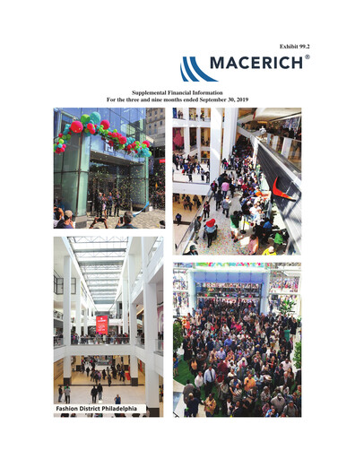 Miniature Macerich Rapport trimestriel 2019-q3