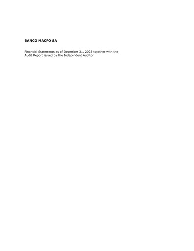 Thumbnail Banco Macro
 Financial Statement 2023