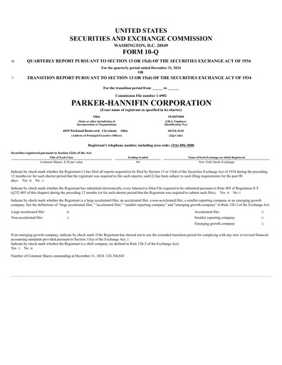 Thumbnail Parker-Hannifin
 Quarterly Report 2025-q2