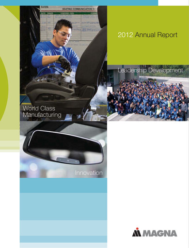 Thumbnail Magna International Annual Report 2012