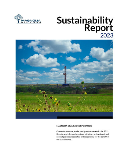 Thumbnail Magnolia Oil & Gas Sustainability Report 2022