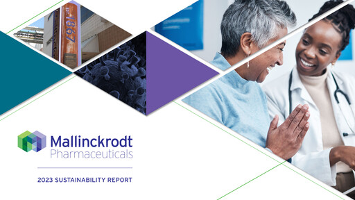 Thumbnail Mallinckrodt Pharmaceuticals
 Sustainability Report 2023