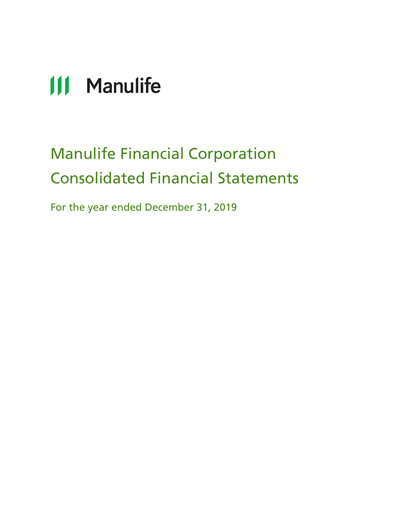 Thumbnail Manulife Financial Financial Statement 2019