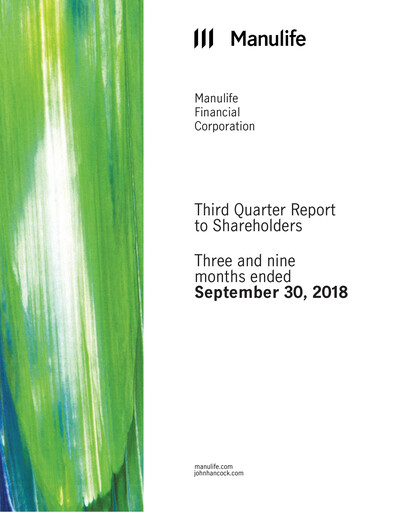 Vorschaubild Manulife Financial Quartalsbericht 2018-q3