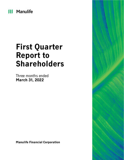 Vorschaubild Manulife Financial Quartalsbericht 2022-q1