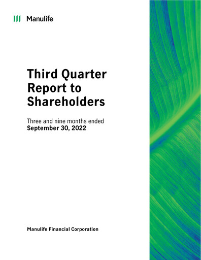 Vorschaubild Manulife Financial Quartalsbericht 2022-q3