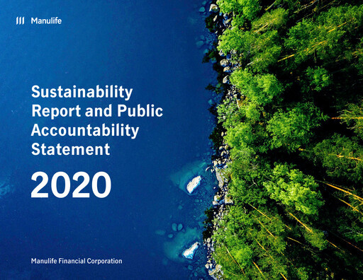 Thumbnail Manulife Financial Sustainability Report 2020