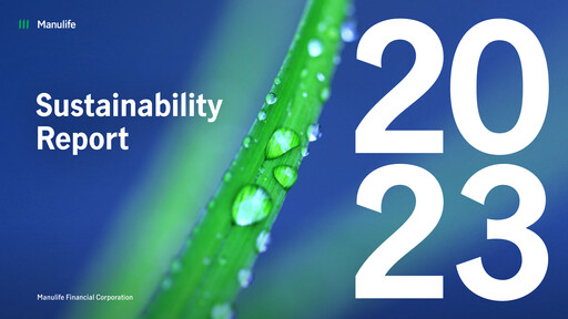 Thumbnail Manulife Financial Sustainability Report 2023
