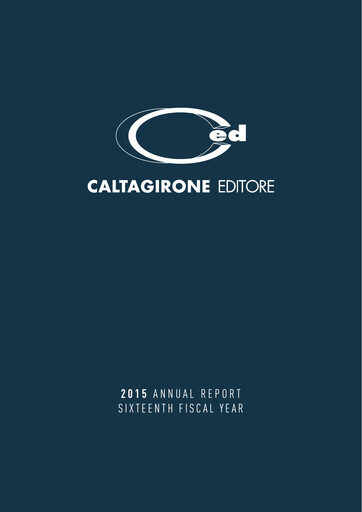 Thumbnail Caltagirone Editore Annual Report 2015