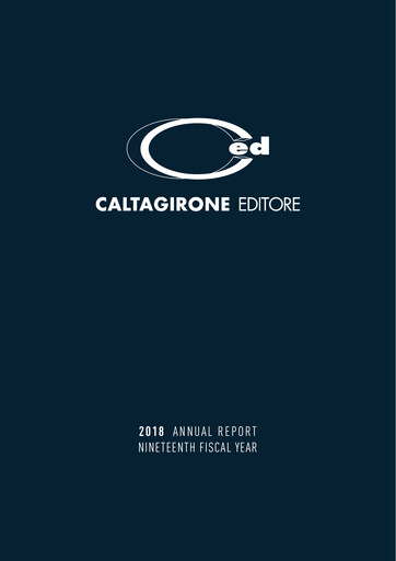 Thumbnail Caltagirone Editore Annual Report 2018