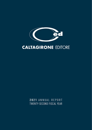 Thumbnail Caltagirone Editore Annual Report 2021