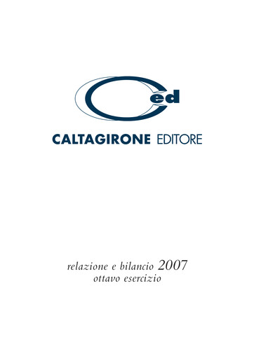 Thumbnail Caltagirone Editore Financial Report 2007