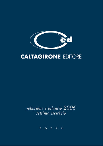 Vorschaubild Caltagirone Editore Finanzmitteilung 2006