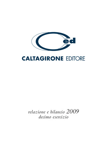 Vorschaubild Caltagirone Editore Finanzmitteilung 2009