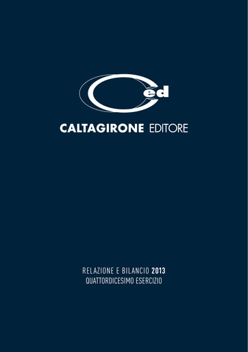 Thumbnail Caltagirone Editore Financial Statement 2013