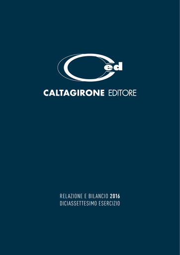 Thumbnail Caltagirone Editore Financial Statement 2016