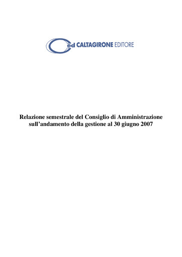 Thumbnail Caltagirone Editore Half-year Report 2007-h1