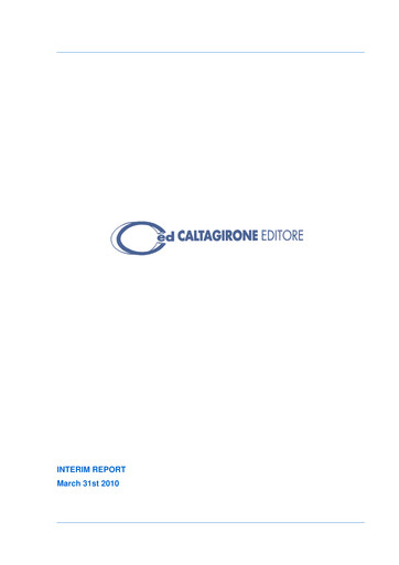 Thumbnail Caltagirone Editore Quarterly Report 2010-q1