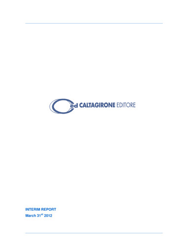 Thumbnail Caltagirone Editore Quarterly Report 2012-q1