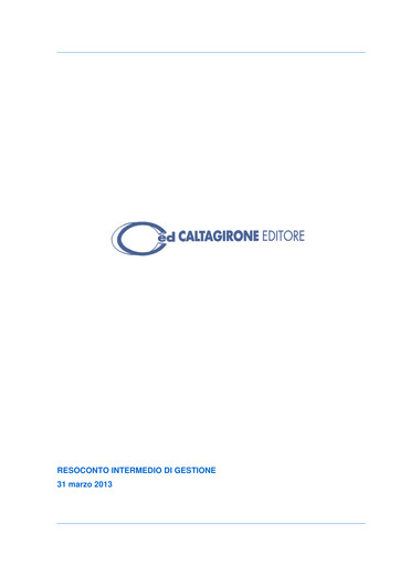 Thumbnail Caltagirone Editore Quarterly Report 2013-q1