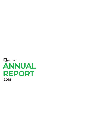 Miniature Paycom
 Rapport annuel 2019