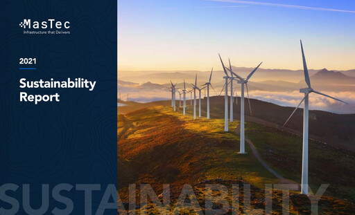 Thumbnail MasTec Sustainability Report 2021