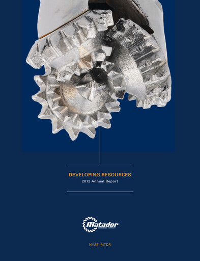 Thumbnail Matador Resources Annual Report 2012