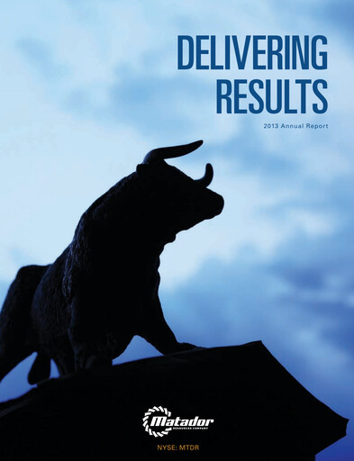 Thumbnail Matador Resources Annual Report 2013