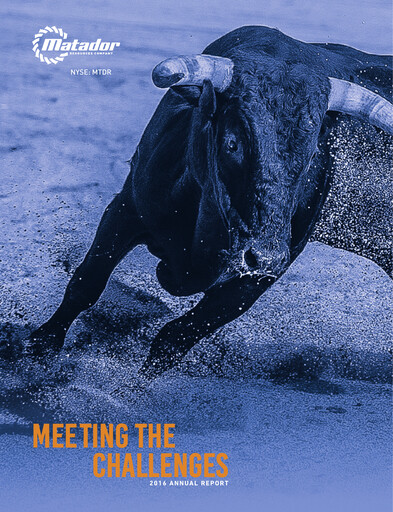 Thumbnail Matador Resources Annual Report 2016