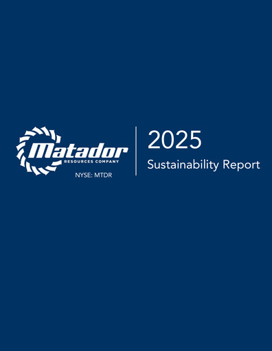 Thumbnail Matador Resources Sustainability Report 2025