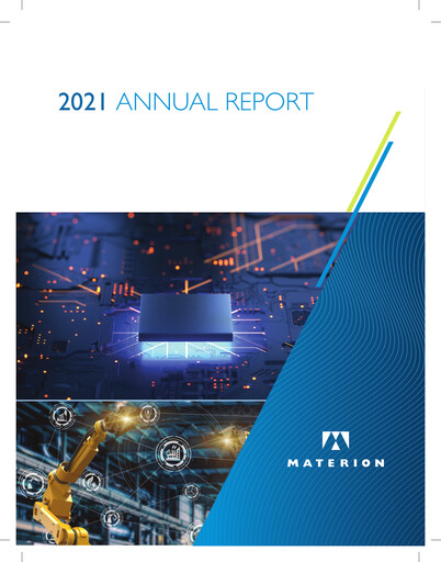 Vorschaubild Materion
 Jahresbericht 2021