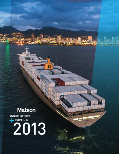 Thumbnail Matson Annual Report 2013