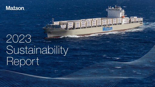 Thumbnail Matson Sustainability Report 2023