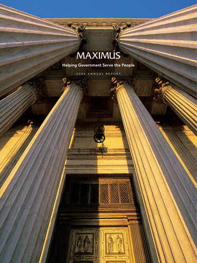 Thumbnail Maximus Annual Report 2006