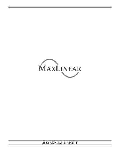 Thumbnail MaxLinear Annual Report 2022