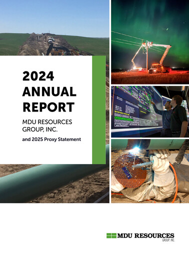 Thumbnail MDU Resources
 Annual Report 2024