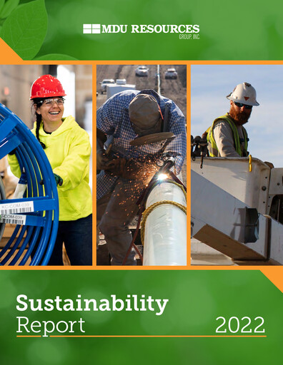 Thumbnail MDU Resources
 Sustainability Report 2022
