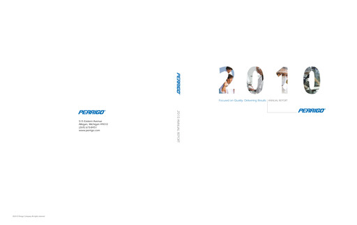 Thumbnail Perrigo Annual Report 2010