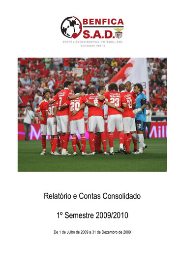 Miniature Sport Lisboa e Benfica Rapport semestriel 2009-h1