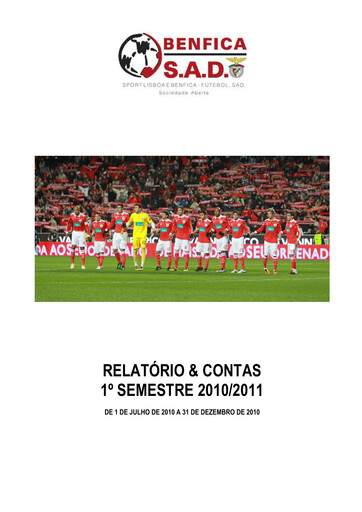Thumbnail Sport Lisboa e Benfica Half-year Report 2010-h1